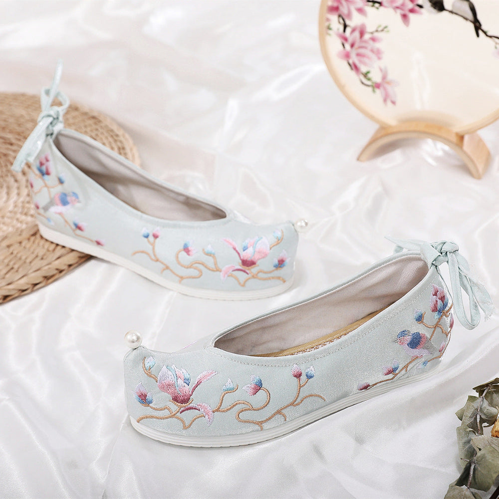 Women's Rouge Magpie Song Drifting Butterfly Ancient Canvas Shoes Newgew