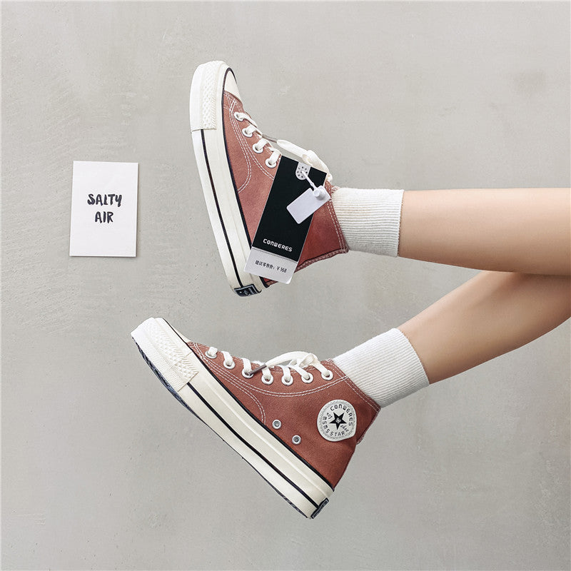 Slouchy Attractive Unique Women's Korean Versatile Canvas Shoes Newgew