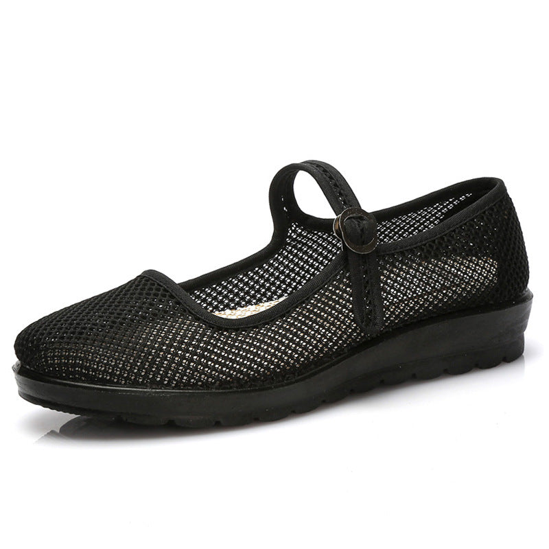 Women's Old Cloth Female Tennis Breathable Mesh Canvas Shoes Newgew