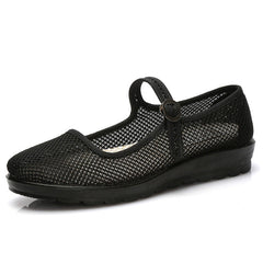 Women's Old Cloth Female Tennis Breathable Mesh Canvas Shoes Newgew