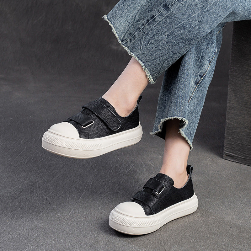 Women Minimalist Soft Leather Flat Casual Shoes Newgew Shoes