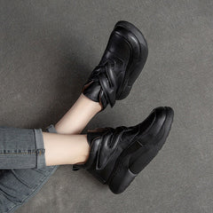 Women Retro Casual Minimalist Leather Ankle Boots Newgew Shoes