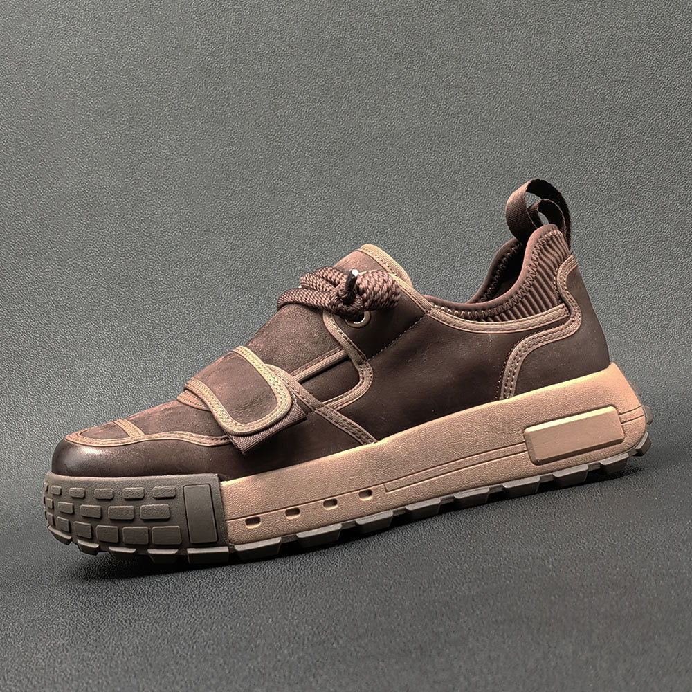 Men Retro Minimalist Leather Casual Shoes Newgew Shoes