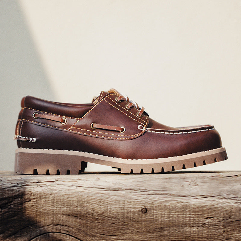 Men Retro Classic Leather Casual Shoes Newgew Shoes