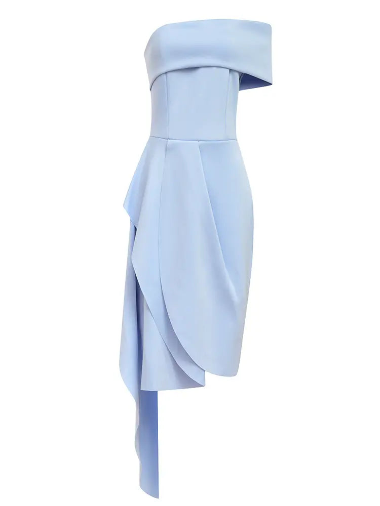 Off-Shoulder Side-Slit Gown Newgew Dresses