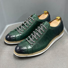Men Retro Figured Leather Casual Shoes Newgew Shoes