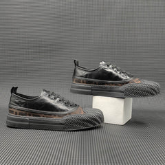 Men Minimalist Breathable Leather Flat Casual Shoes Newgew Shoes