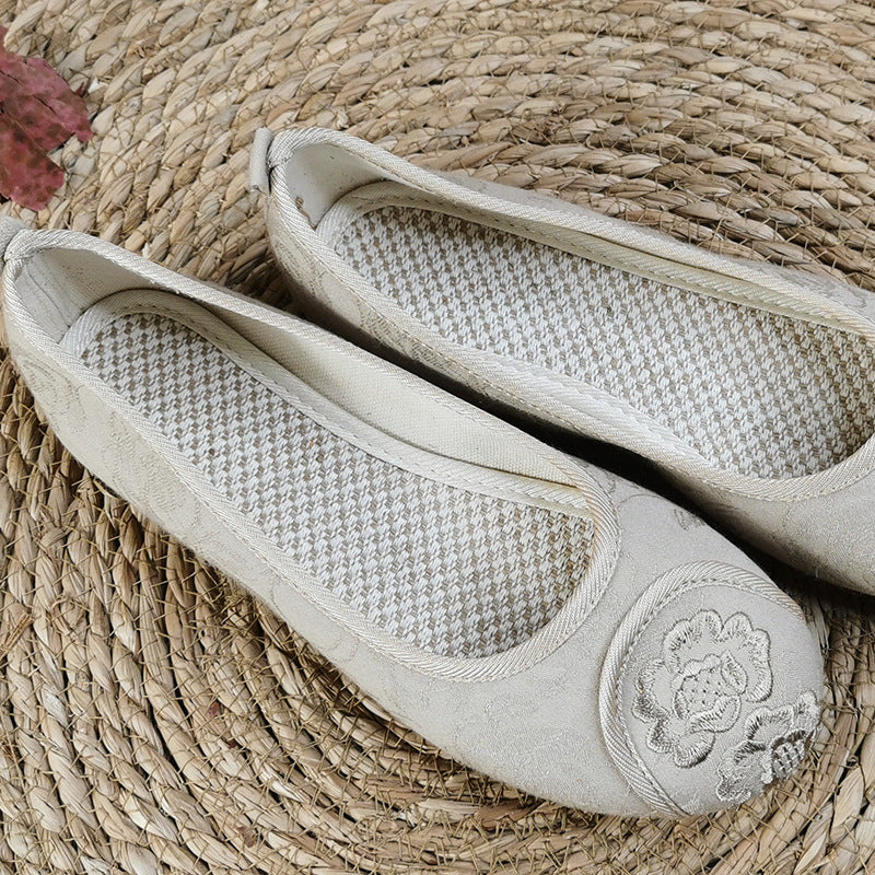 Women's Head Leisure Flat Breathable Green Cloth Canvas Shoes Newgew