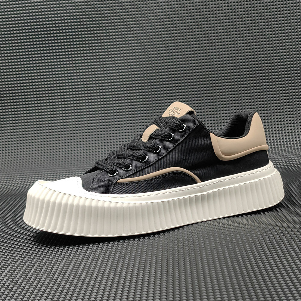 Men Fashion Breathable Canvas Flat Casual Sneakers Newgew Shoes
