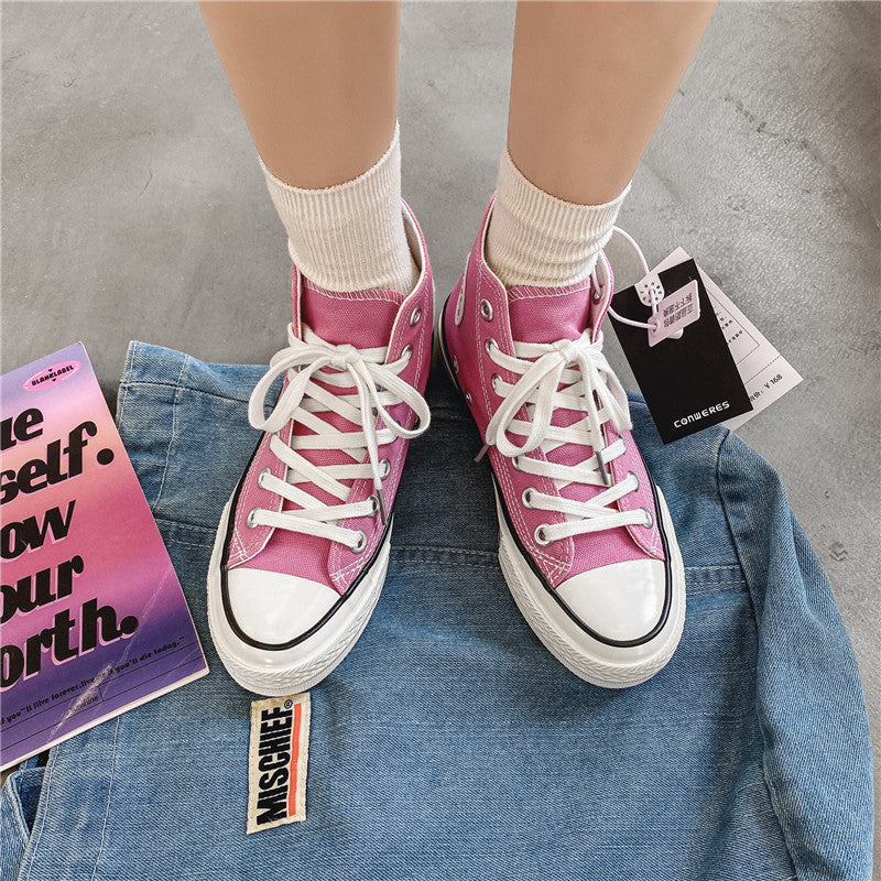 Slouchy Attractive Unique Women's Korean Versatile Canvas Shoes Newgew