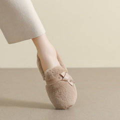 Women Soft Flat Home Casual Fur Shoes Newgew Shoes