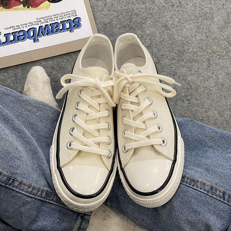 Elegant Fairy Pink Female Korean Board Canvas Shoes Newgew