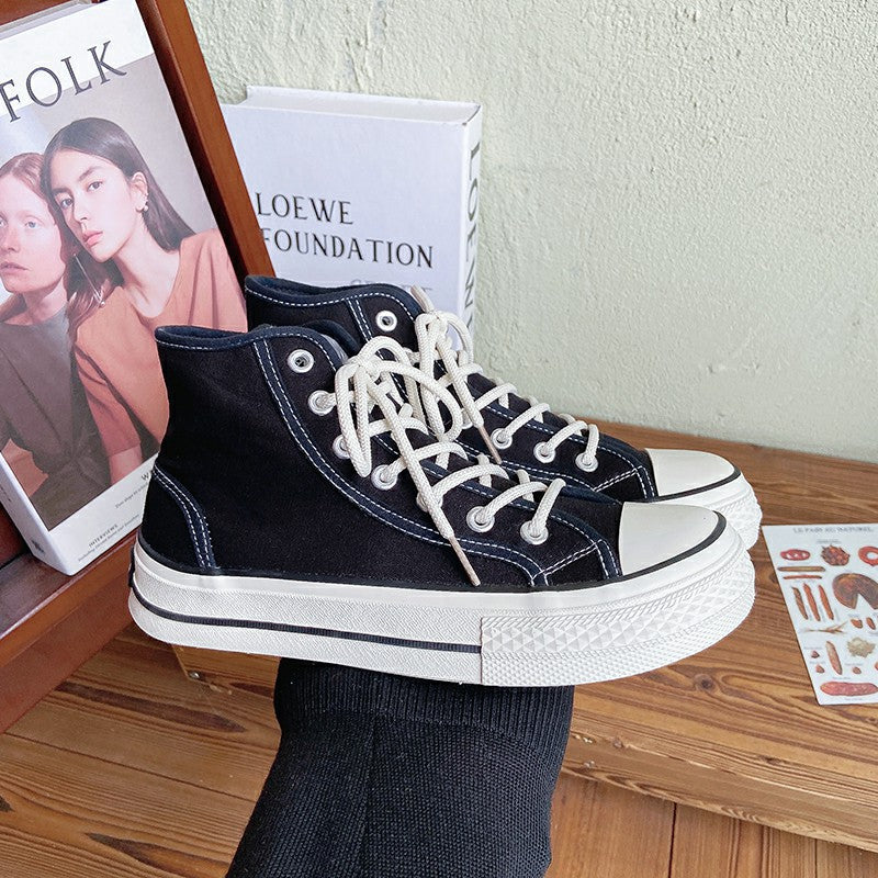 Stylish Women's Mango Toe Korean Canvas Shoes Newgew