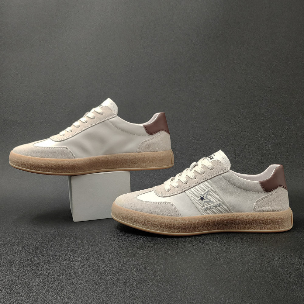 Men Soft Leather Fashion Flat Casual Shoes Newgew Shoes