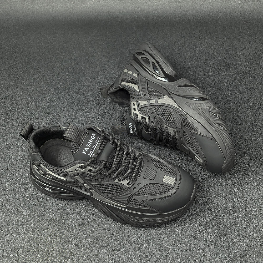 Men Breathable Mesh Fashion Thick Soled Casual Sneakers Newgew Shoes