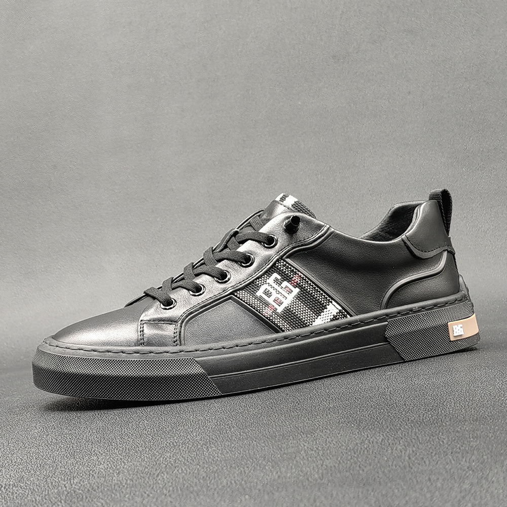 Men Fashion Minimalist Leather Flat Casual Shoes Newgew Shoes
