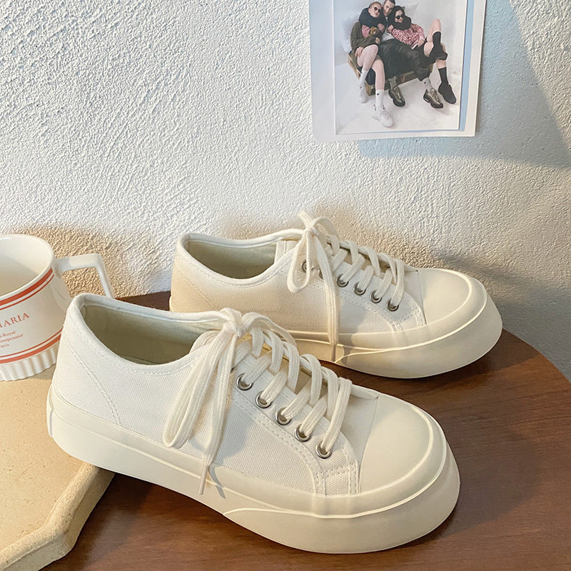 Height Increasing Female Street Shooting Ugly Canvas Shoes Newgew