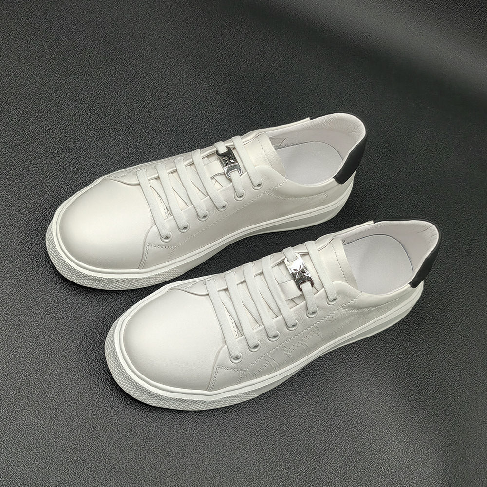 Men Fashion Minimalist Leather Breathable Casual Shoes Newgew Shoes