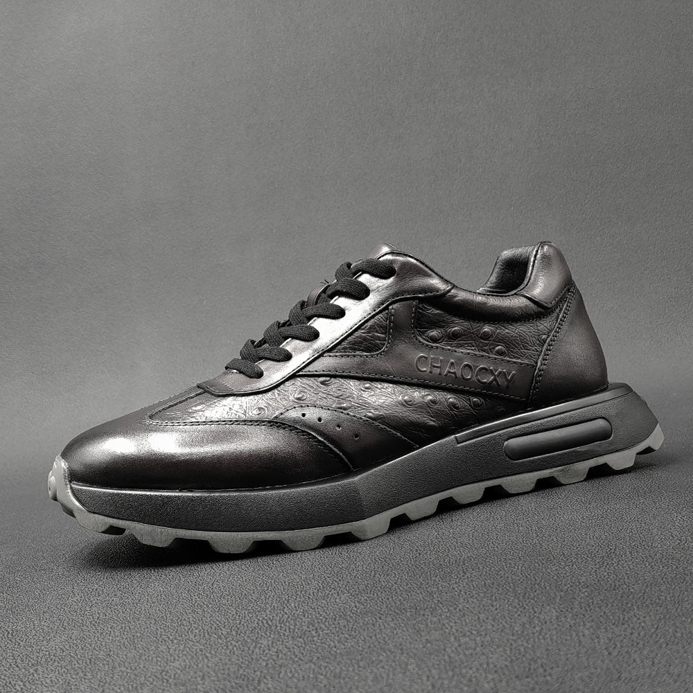 Men Retro Patchwork leather Casual Shoes Newgew Shoes