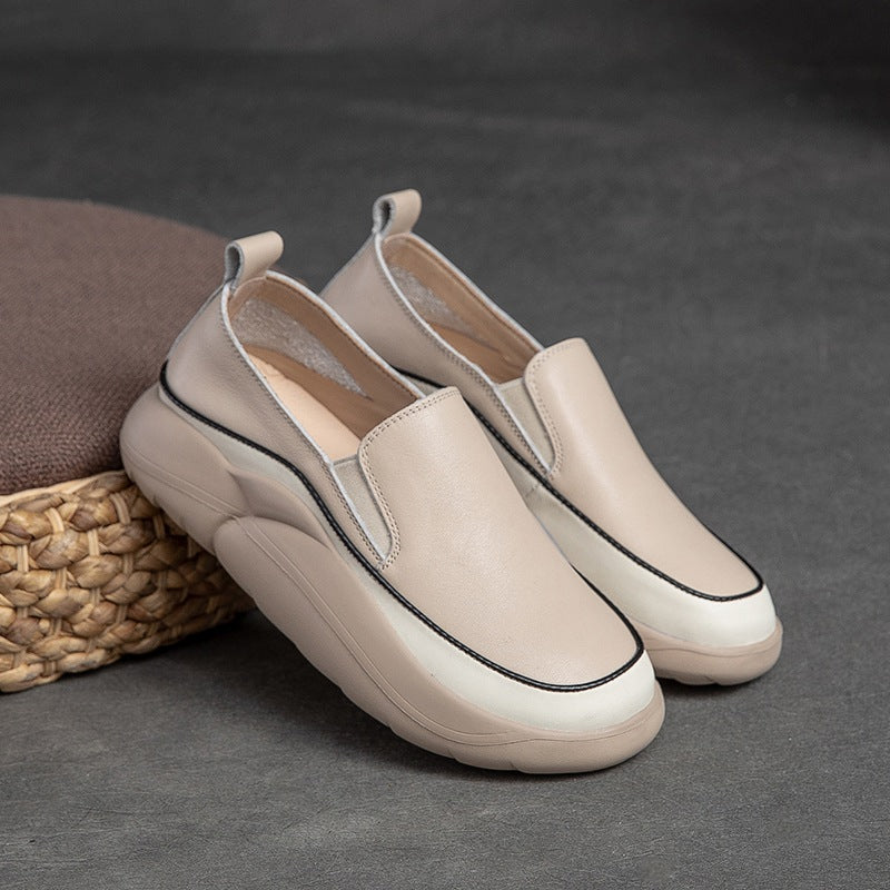 Women Minimalist Soft Leather Casual Shoes Newgew Shoes