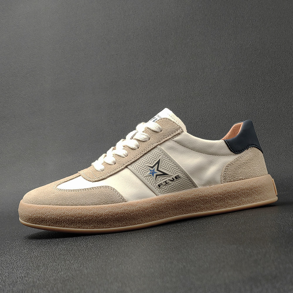 Men Soft Leather Fashion Flat Casual Shoes Newgew Shoes