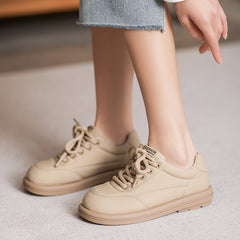 Women Minimalist Soft Leather Flat Casual Shoes Newgew Shoes