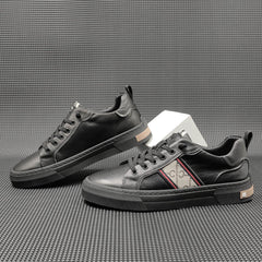 Men Casual Fashion Leather Comfort Flat Shoes Newgew Shoes