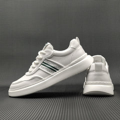 Men Fashion Leather Casual Skate Sneakers Newgew Shoes