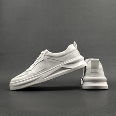 Men Solid Leather Fashion Breathable Casual Shoes Newgew Shoes