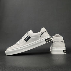 Men Stylish Minimalist Leather Flat Casual Shoes Newgew Shoes