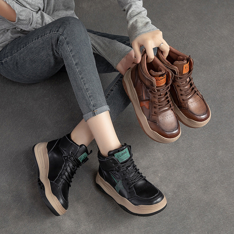 Women Retro Fashion Causal Ankle Boots Newgew Shoes