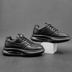 Men Minimalist Leather Thick Soled Casual Shoes Newgew Shoes