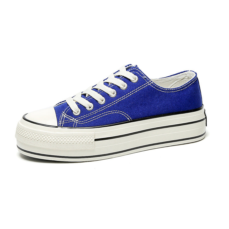 Women's High-low Top Height Increasing Classic Canvas Shoes Newgew
