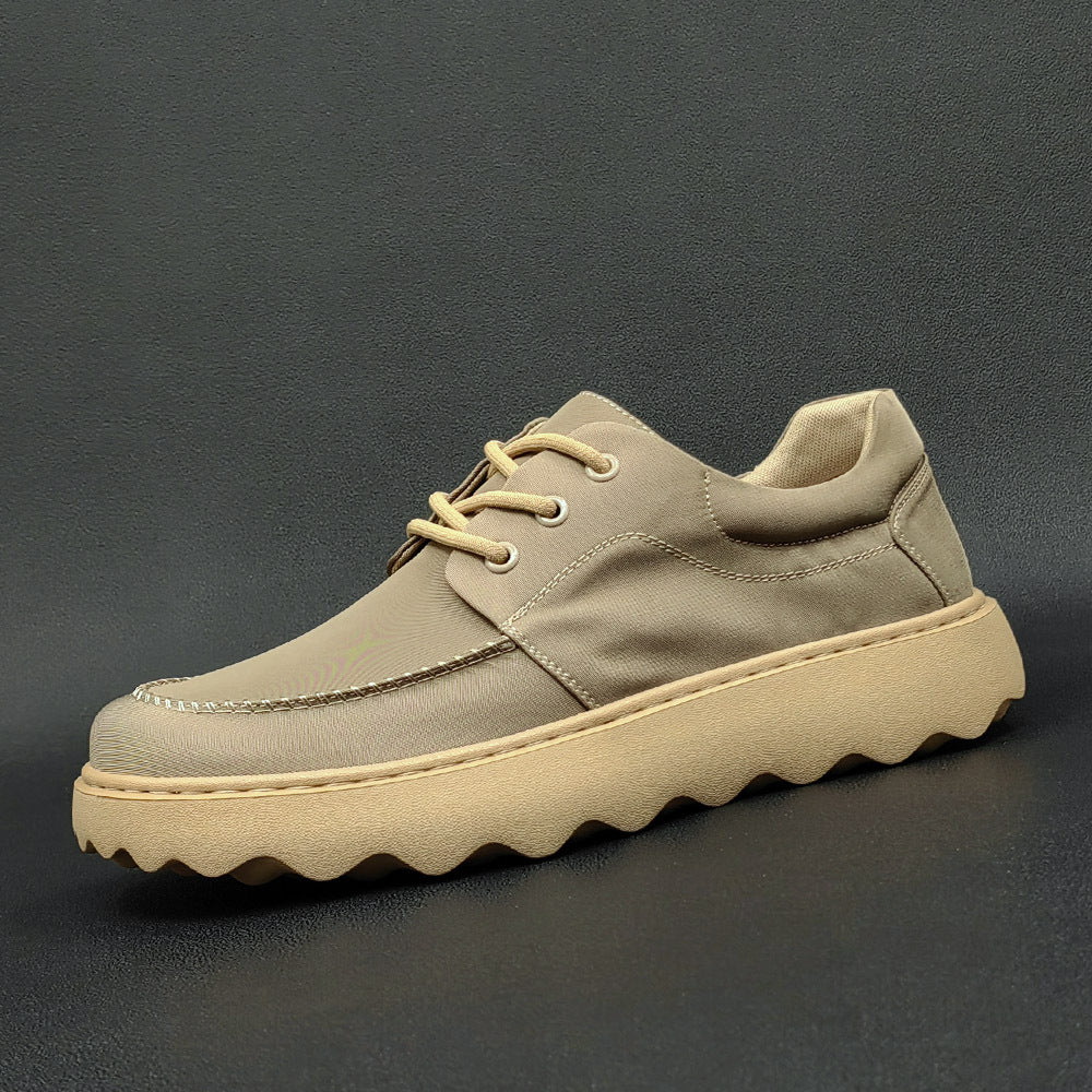 Men Casual Soft Canvas Lug Sole Casual Shoes Newgew Shoes