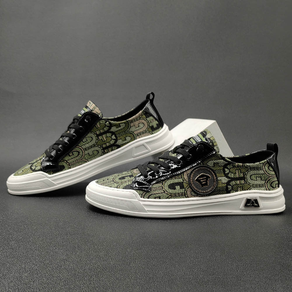Men Fashion Breathable Canvas Flat Casual Shoes Newgew Shoes