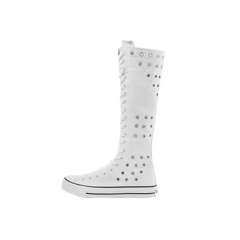 Pretty Innovative Women's Super Side Zip Canvas Shoes Newgew