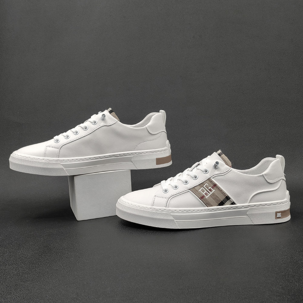 Men Fashion Minimalist Leather Flat Casual Shoes Newgew Shoes