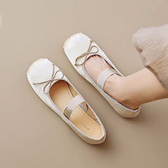 Women Cute Soft Canvas Flats Ballet Shoes Newgew Shoes