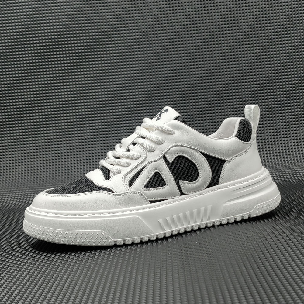 Men Casual Fashion Breathable Leather Sneakers Newgew Shoes