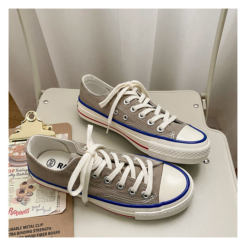 Elegant Fairy Pink Female Korean Board Canvas Shoes Newgew