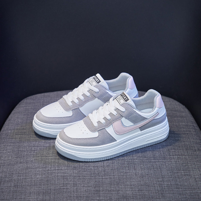 Women's Spring Korean Style Fashionable Flat Bottom Canvas Shoes Newgew