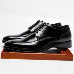 Men CLassic Pointed Toe Cowhide Oxford Shoes Newgew Shoes