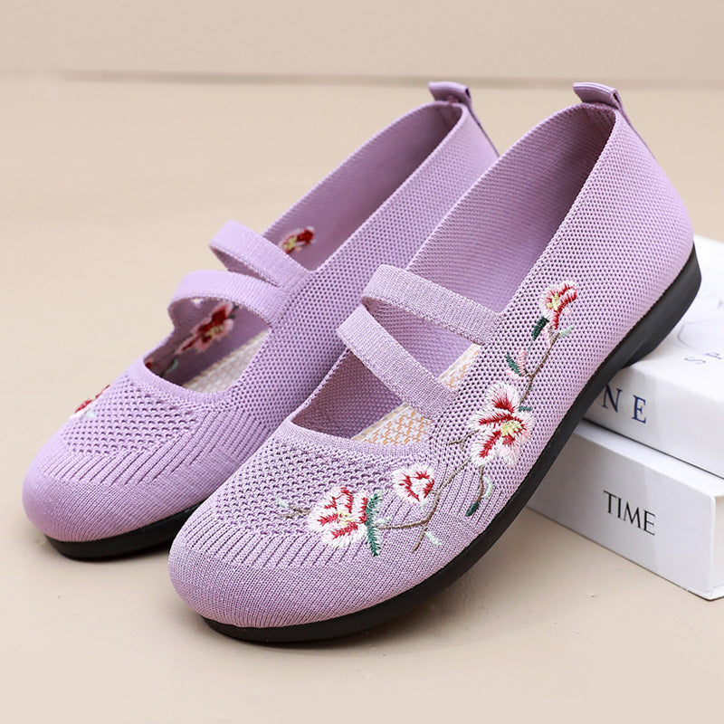 Women's Low-cut Mom Old Beijing Cloth Fly Canvas Shoes Newgew