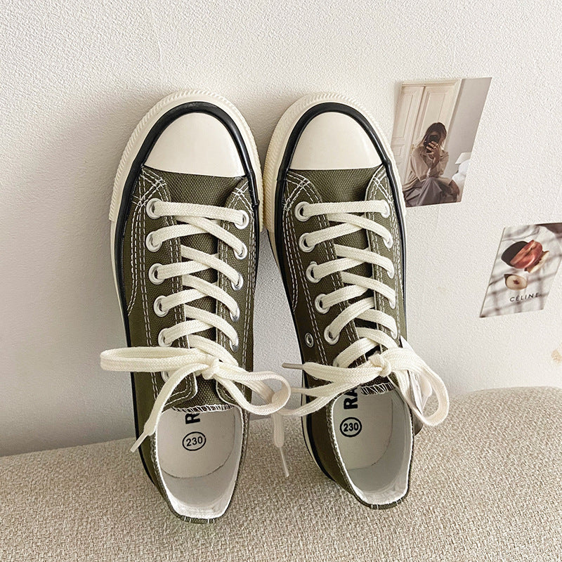 Elegant Fairy Pink Female Korean Board Canvas Shoes Newgew