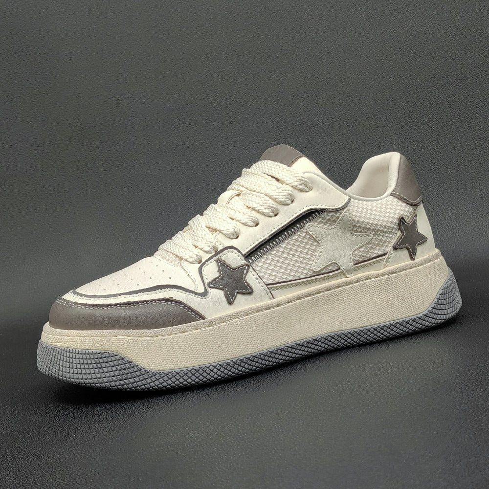 Men Stylish Breathable Patchwork Canvas Casual Sneakers Newgew Shoes