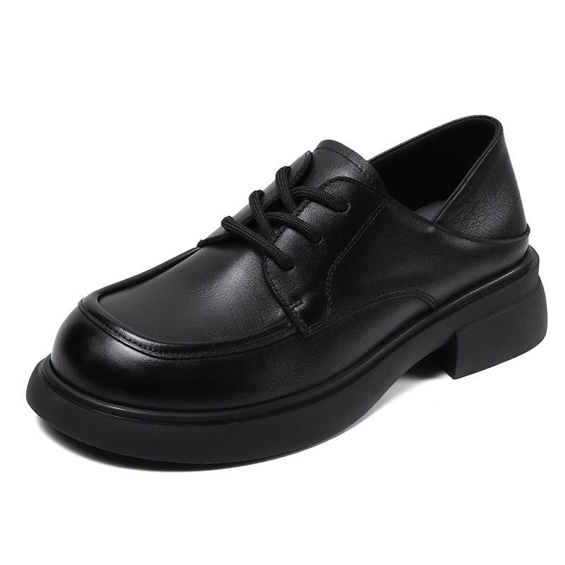 Women Retro Soft Cowhide Minimalist Casual Shoes Newgew Shoes