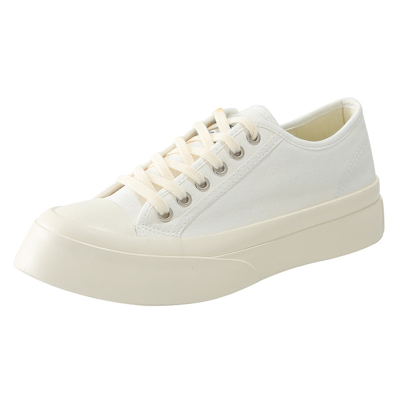 Women's Height Increasing Easy Wear Leisure Muffin Canvas Shoes Newgew