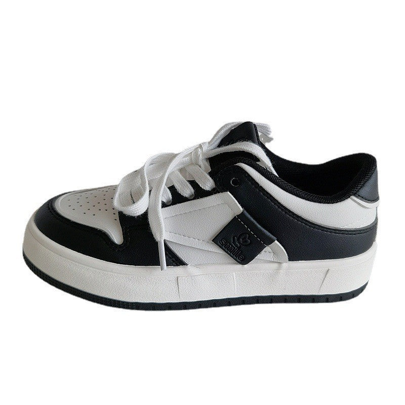 Women's Thick Bottom Korean Style Flat White Women's Shoes Newgew
