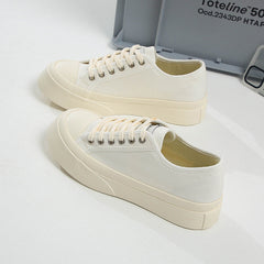 Women's Height Increasing Easy Wear Leisure Muffin Canvas Shoes Newgew