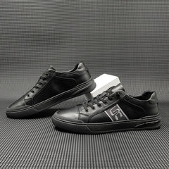 Men Fashion Soft Leather Flat Casual Shoes Newgew Shoes